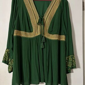 Game of Thrones Green and Gold Women's Top /Halloween/Party